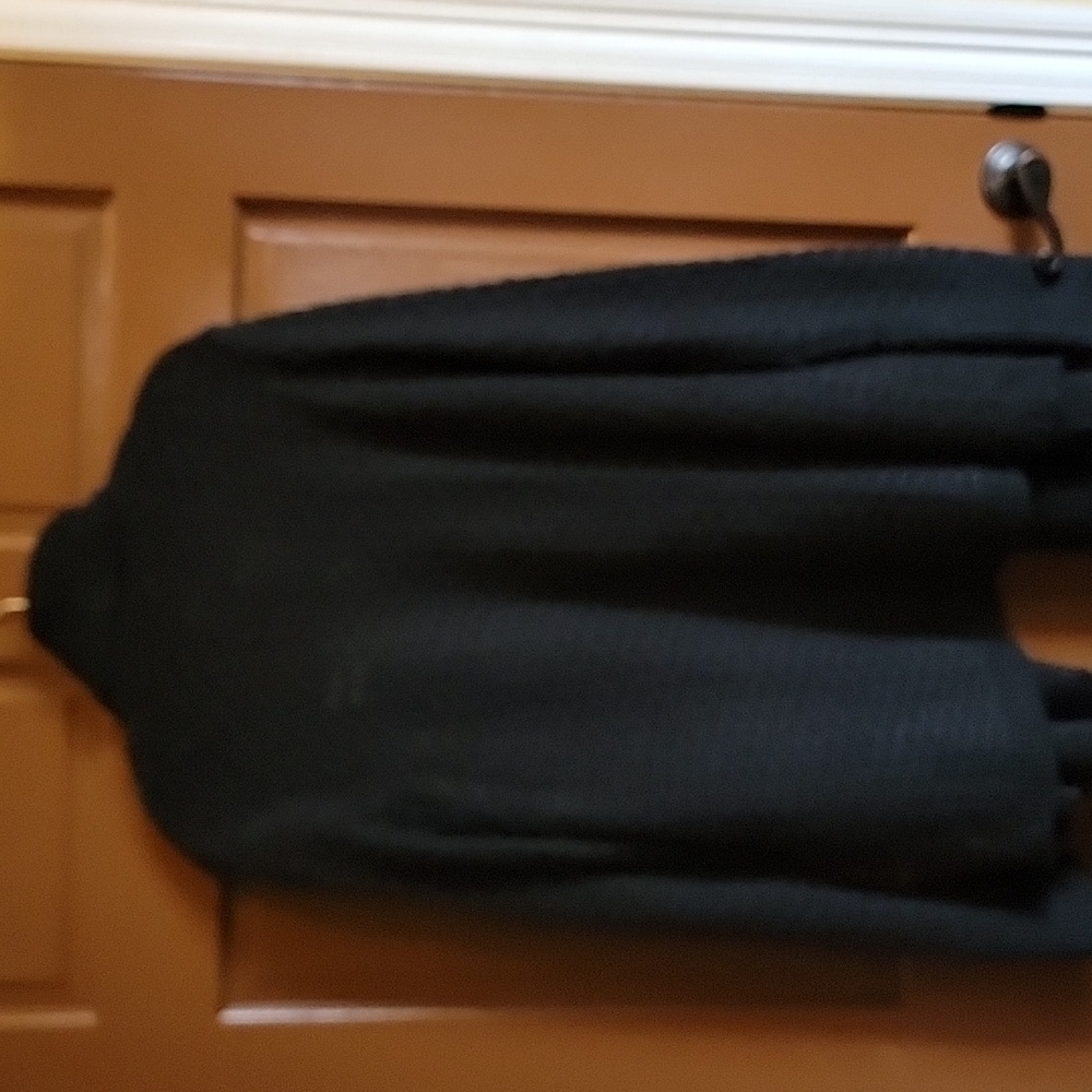 APT 9-Black Wool blend open front Asymmetrical sweater Size XL. NWT. - Picture 5 of 9